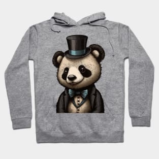 Panda wearing Top Hat Hoodie